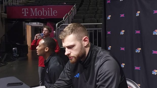 Hunter Dickinson at Big 12 Media Days